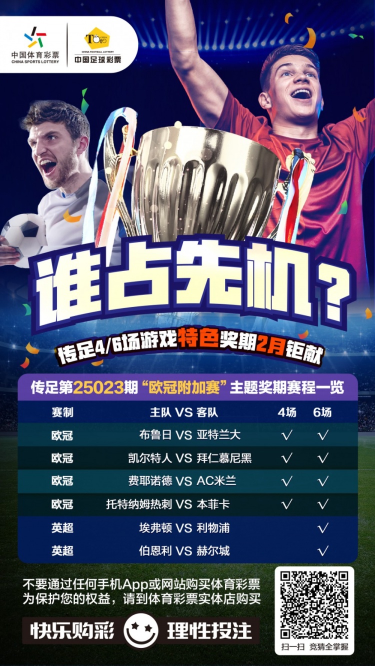  誰占先機？！傳足特色獎期第25023期聚焦歐冠附加賽