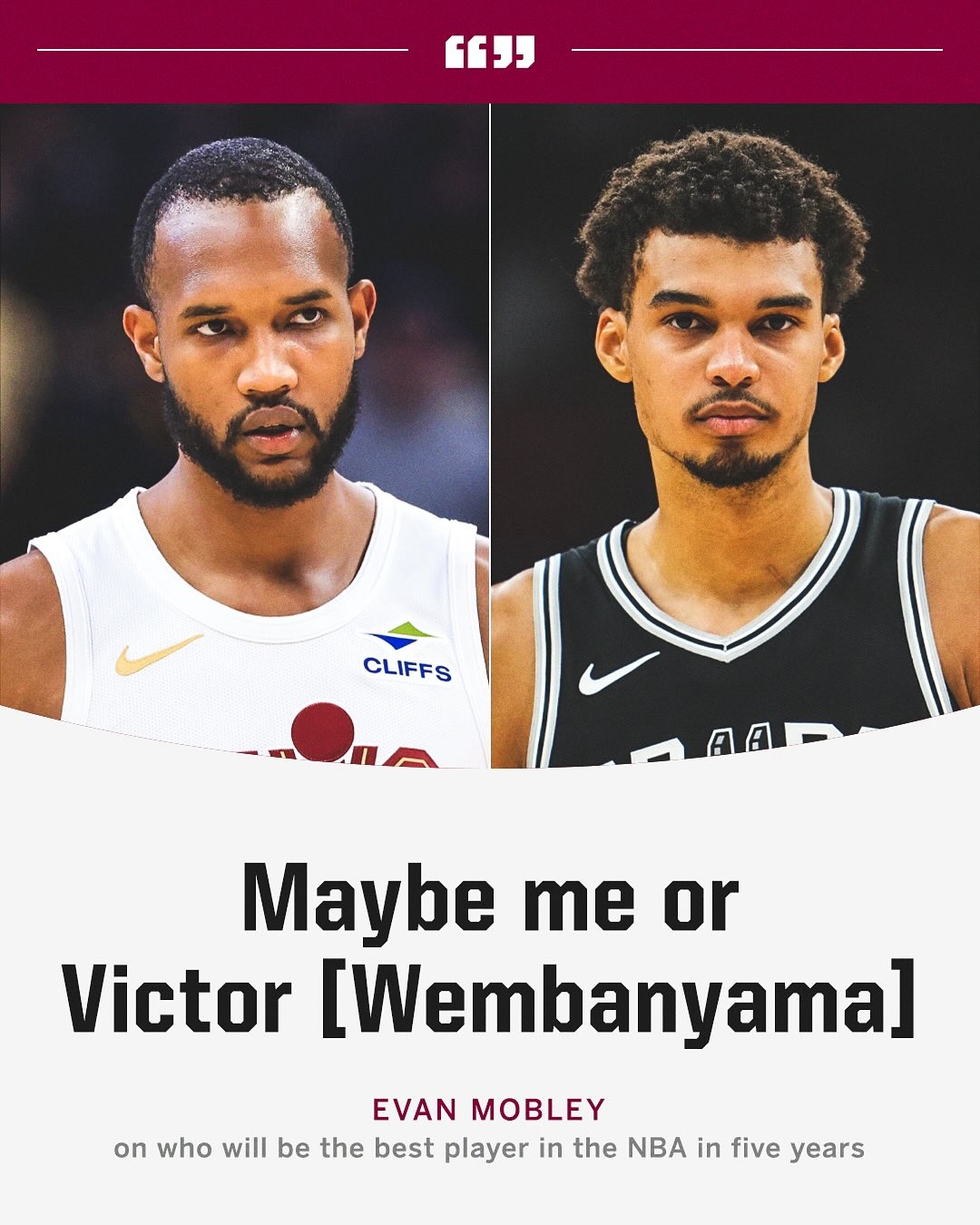  未來5年NBA最好的球員會是誰？莫布里：可能是我或者文班亞馬