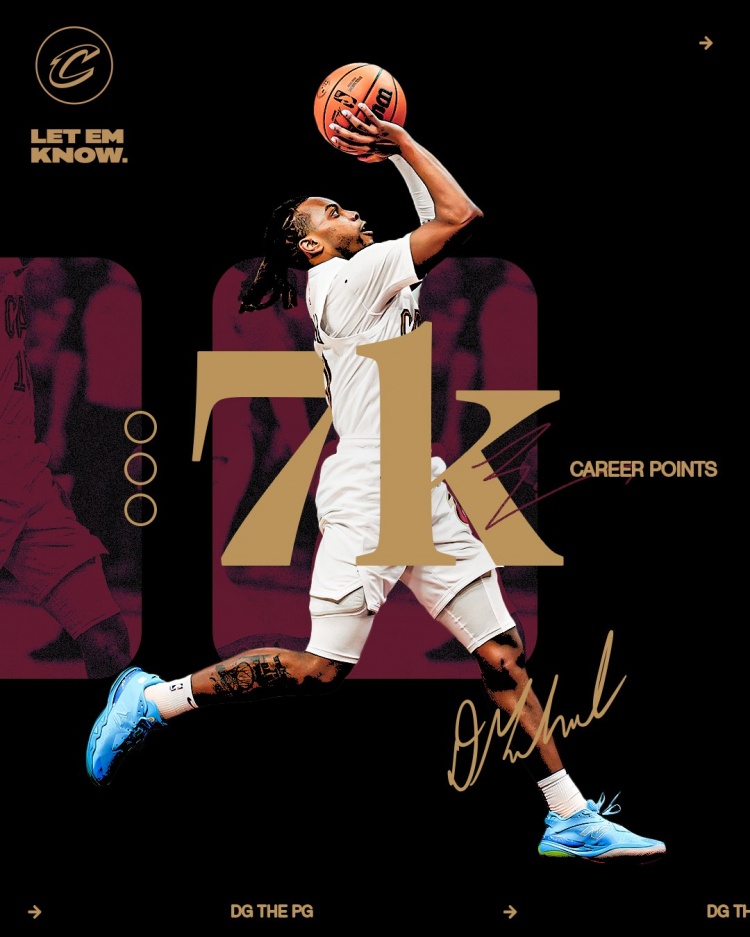  未來可期！加蘭騎士生涯得分達(dá)到7000分 隊(duì)史第11位！