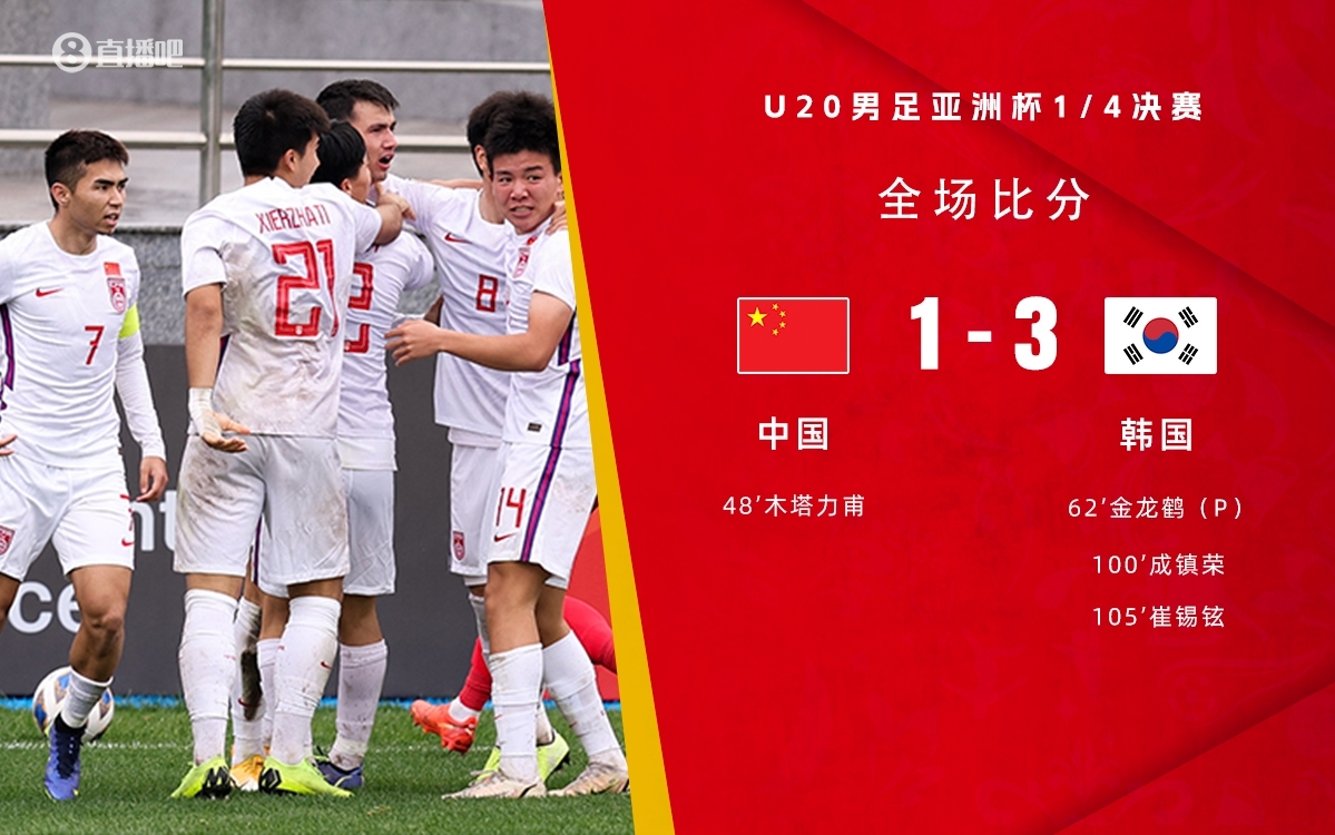  復(fù)仇！U22國足絕殺復(fù)仇韓國，2年前U20亞洲杯加時憾負(fù)無緣世青賽
