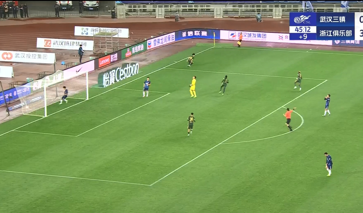  18歲王鈺棟中超處子球！三鎮(zhèn)后防白給，浙江半場4-0領(lǐng)先